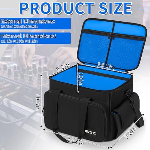 DJ Cable File Bag with 6 Detachable Dividers High Capacity Gig Cable Bag - Image 2
