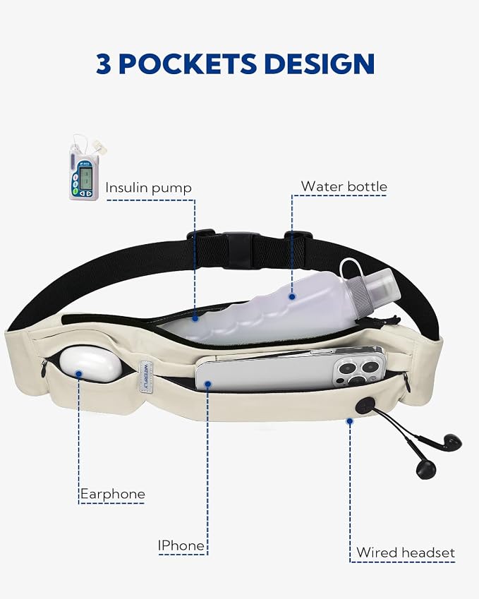 WATERFLY Running Belt Fanny Pack:Phone Holder Belt for Men Women - Image 4