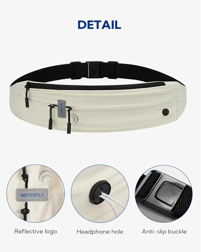 WATERFLY Running Belt Fanny Pack:Phone Holder Belt for Men Women - Image 5