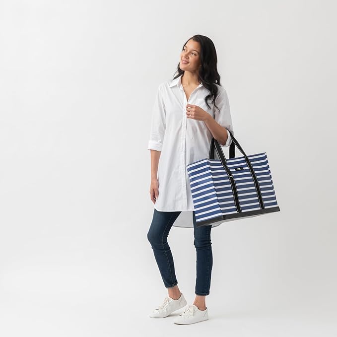 SCOUT Original Deano Tote - Durable Lightweight Open Top Beach, Pool & Lake Bag, Inside Zip Pocket, Folds Flat