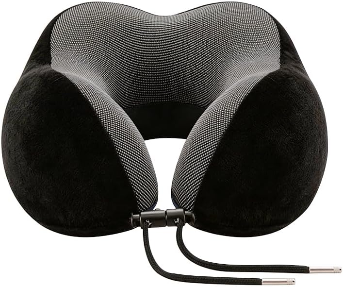 Neck Pillow for Traveling Memory Foam Travel Pillows for Airplanes Head & Neck Support Flight Headrest Sleep by Unknown