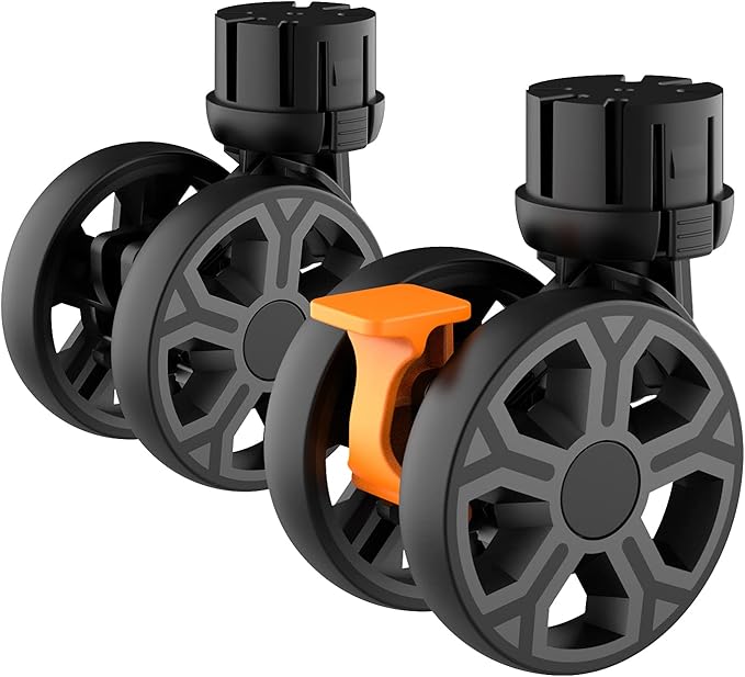 FELICON SELORSS Heavy Duty Rotation Swivel Wheels for BY06 BY06S BY06C BY10 BY10WX Folding Utility Cart Rolling Crate(Black-2PCS)