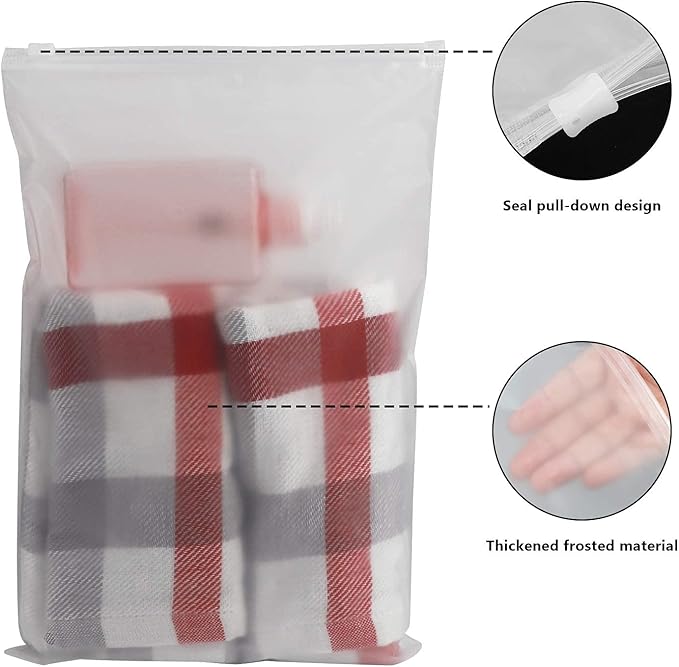 Plastic Bags for Small Business, 100pcs 8x12 inch Heavy Duty Bikini Organizer Bags Swimsuit Bags T Shirt Bags, Mailing Bags Clear Poly Bags for Shipping Bra Underwear Panties Leggings