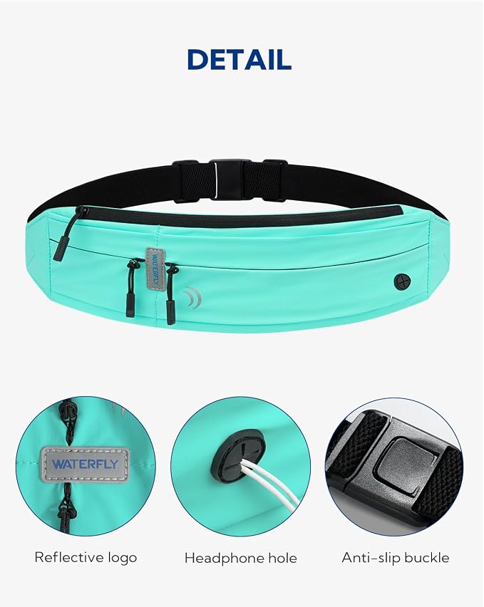 WATERFLY Running Belt Fanny Pack:Phone Holder Belt for Men Women - Image 5