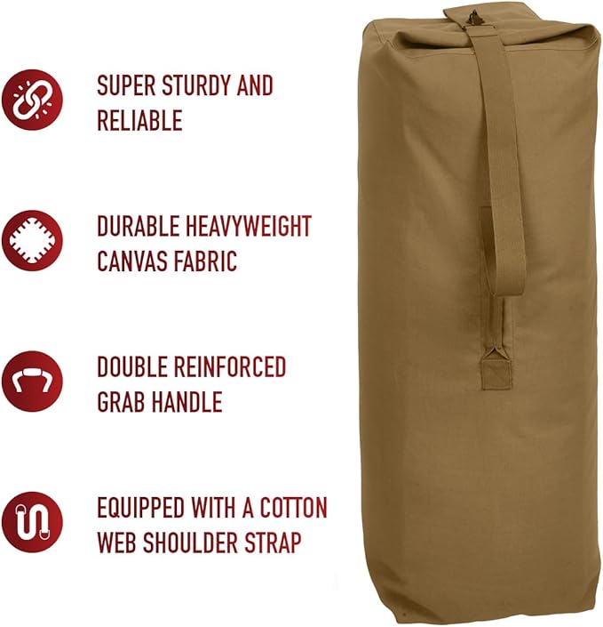 Rothco Top Load Canvas Duffle Bag