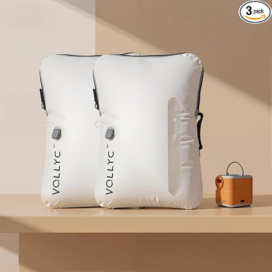 Travel Vacuum Bags with Pump, 25L Large Capacity Vacuum Bags for Travel, IPX7 Waterproof, Travel Essentials Compression Bags for Luggage Backpack Suitcase Home Storage