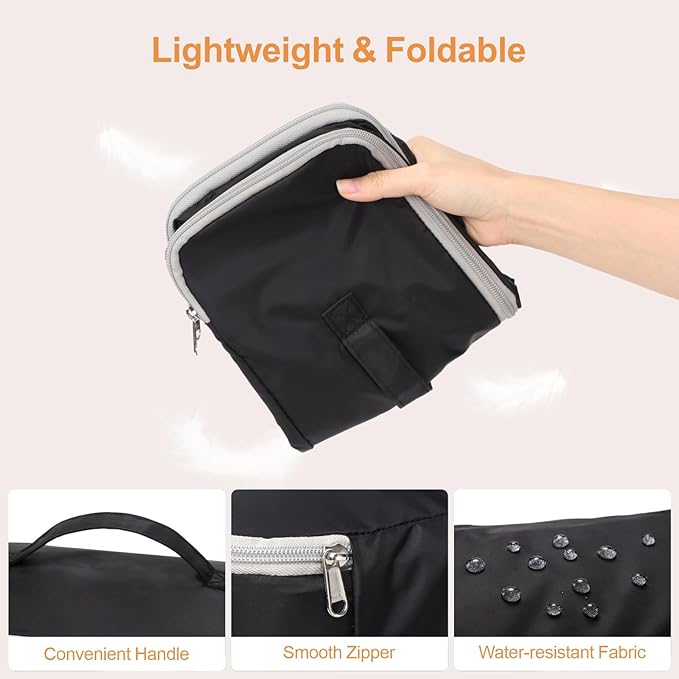 Cambond Travel Underwear Organizer Bag - 4-in-1 Soft Double Layer Bra Travel Bag, Portable Expandable Compression Packing Organizers, Underwear Storage Bag Packing Cubes for Women
