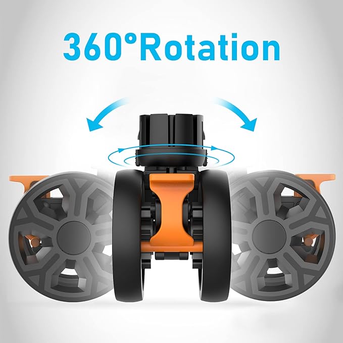 FELICON SELORSS Heavy Duty Rotation Swivel Wheels for BY06 BY06S BY06C BY10 BY10WX Folding Utility Cart Rolling Crate(Black-2PCS)