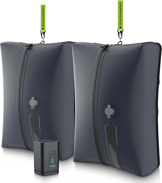 Extra Large 34L Vacuum Bags for Travel with Electric Pump,Waterproof Compression Bags for Carry On Suitcases and Backpack for Air Travel Vacation Camping Boating Outdoor Sports 2 Pack