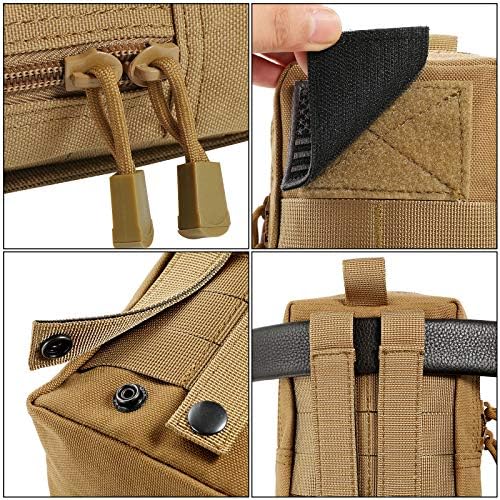 FRTKK 2 Pack Molle Pouches - Tactical Compact Water-Resistant EDC Pouch Bag Small Utility Pouch - Image 3