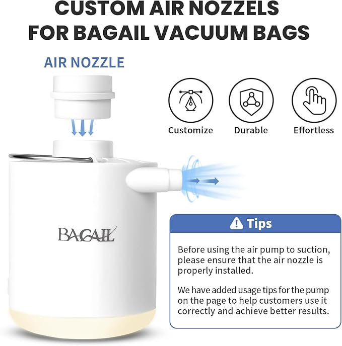 BAGAIL TPU Vacuum Bag for Travel, Reusable Compression Bag with IPX8 Waterproof Zipper, Save Space for Suitcase, Backpack and Carry on (Olive Green, ExtraLarge, With Pump)