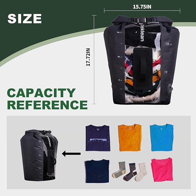 Wash Bag Travel Washing Machine,Portable Manual Mini Washing Machine for Apartamentos Camping Travel Hand Wash Laundry(Black)