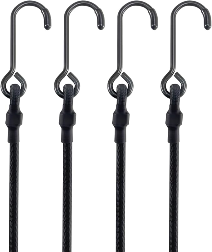 Lucky Straps 6" Short Mini Heavy Duty Bungee Cords, 180 Lbs, 8 Pack by LuckyStraps