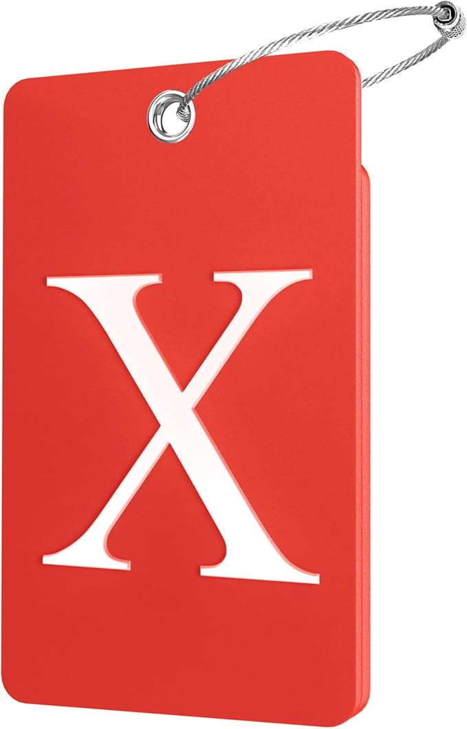 Gostwo 2 Pack Initial Luggage Tags for Suitcases Airplane Travel Essentials by Gostwo