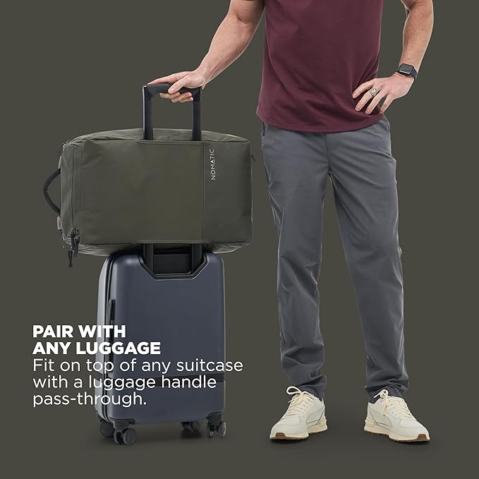 NOMATIC 40L Travel Bag- Convertible Duffel/Backpack, Carry-on Size, Everyday Use Laptop Bag, TSA Compliant