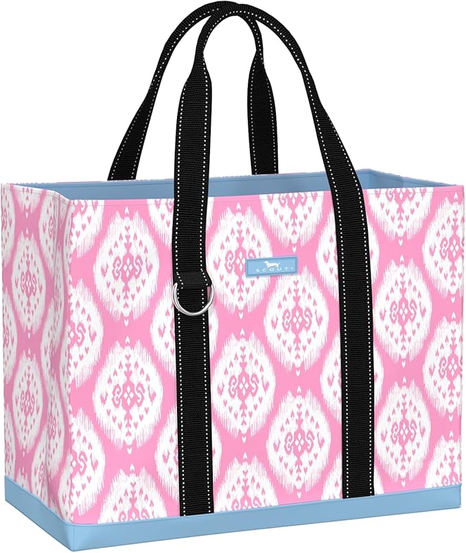 SCOUT Original Deano Tote - Durable Lightweight Open Top Beach, Pool & Lake Bag, Inside Zip Pocket, Folds Flat