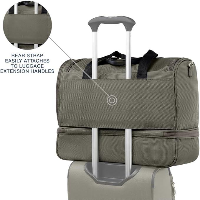 Travelpro Maxlite 5 Carry on Weekender with Drop-Bottom Compartment, Lightweight Overnight Travel Duffel Bag