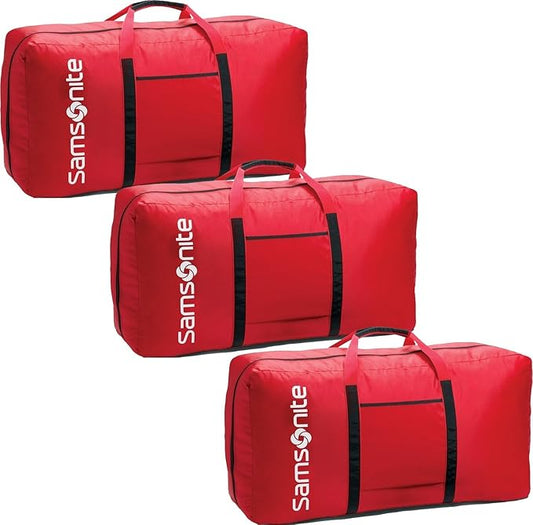 Samsonite Tote-A-Ton 32.5-Inch Duffel Bag (Red, 3-Pack)