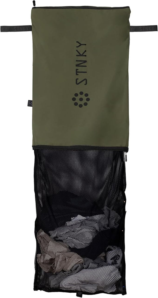 STNKY Bag Pro - Laundry Bags With Zips, Handles and Internal Mesh Bag for Travel, Yoga, Healthcare, Gym Kit, Laundry (XL, Forest Green)