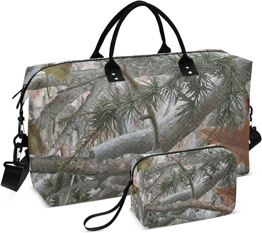 Camouflage Quilted Travel Bags Weekender Duffle Bags With Toiletry Bag Carry on Overnight Duffels Yoga Gym Bag for Airplanes Business Sports