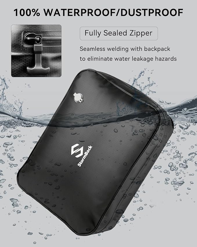 41L Travel Vacuum Bags with Pump, 180° Open,Compression Bags for Travel Luggage, Reusable IP67 Waterproof Vacuum Seal Packing Cubes for Carry On Suitcase and Backpack (1PC + Pump)