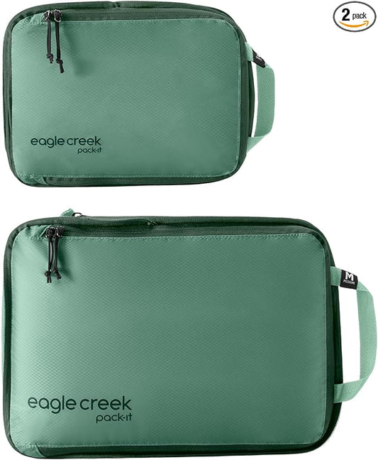 Eagle Creek Pack-It Isolate Compression - Lightweight Cube for Optimizing Luggage Space - Easy-Grab Zipper - Convenient Top Handle - Recycled Materials - Small
