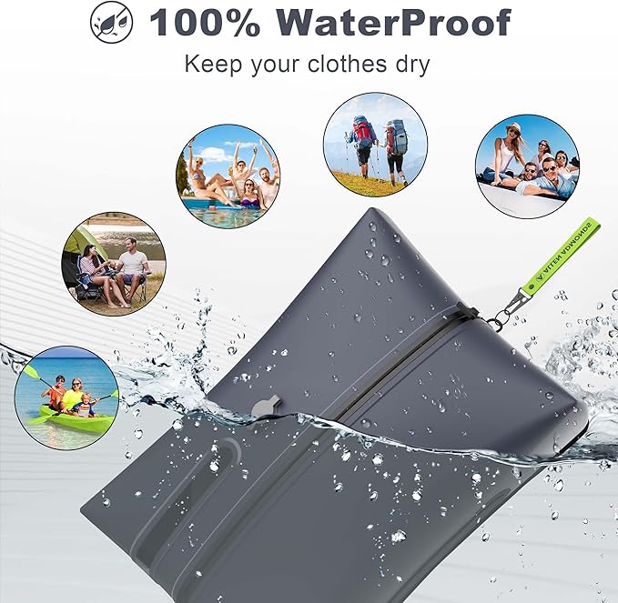 Extra Large Vacuum Bags for Travel with Electric Pump,34L Waterproof Compression Bags for Carry On Suitcases and Backpack for Air Travel Vacation Camping Boating Outdoor Sports 1 Pack