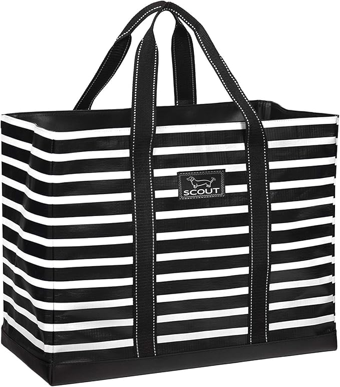 SCOUT Original Deano Tote - Durable Lightweight Open Top Beach, Pool & Lake Bag, Inside Zip Pocket, Folds Flat