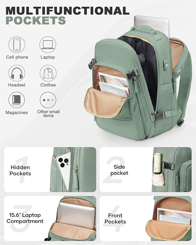 coofay Vacuum Backpack Travel with Pump Vacpack Backpack with Vacuum System Travel Compression Backpacks for Women Mochila De Viaje Carry on Luggage