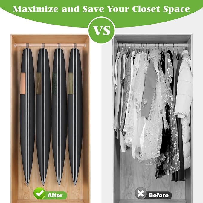 KEEGH Space Saving Hanging Garment Bag with Self Compression Zipper 50 Inch, Compression Garment Bags for Hanging Clothes with Clear Window, Suit Bags for Closet Storage (3 Pack)