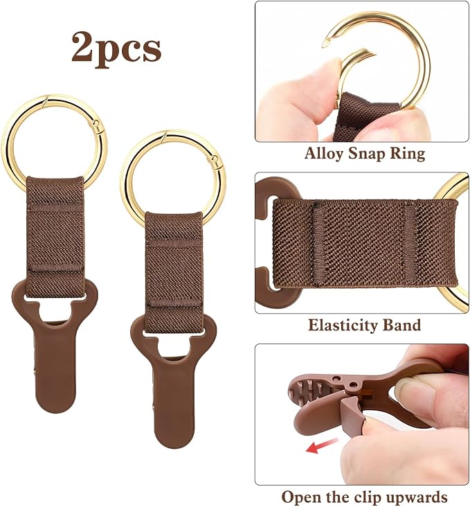 Niveaya Hat Clip for Travel on Bag, Strong Clip Secure Hold, 2 Pack - Image 2