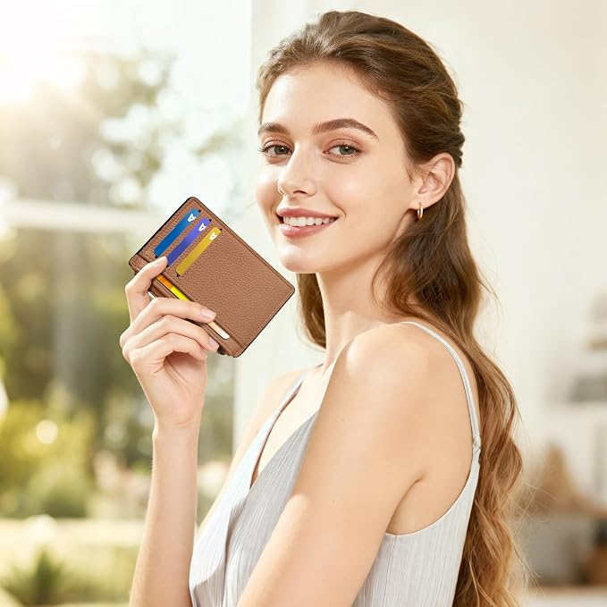 Tipmile Womens Credit Card Holder Wallet, Small Slim RFID Blocking Sleeve - Image 4