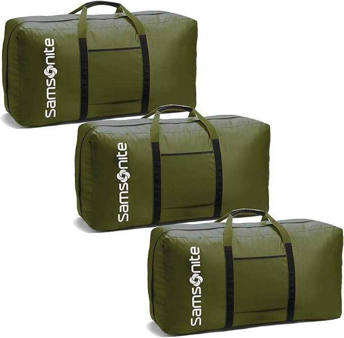Samsonite Tote-A-Ton 32.5-Inch Duffel Bag, Army Green, 3-Pack