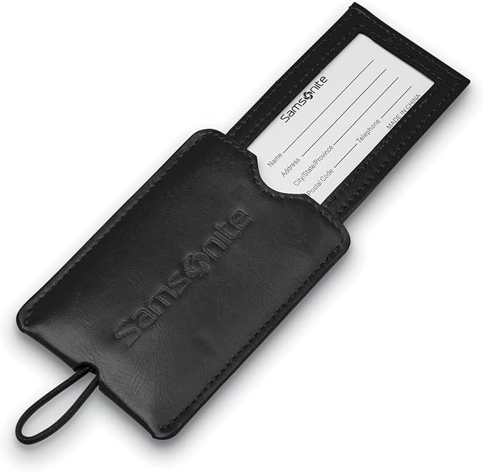 Samsonite 2-Pack Vinyl ID Tags, Black - Image 3