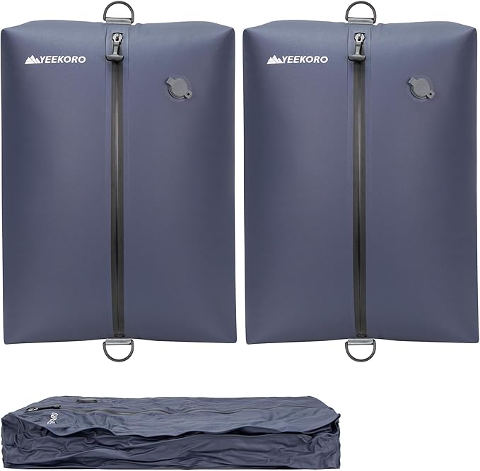 Vacuum Bag for Travel, Professional IPX8 Waterproof Reusable Vacuum Compression Bags for Travel Suitcases, Durable Space Saver Bag(2 Navy Blue,No Pump)