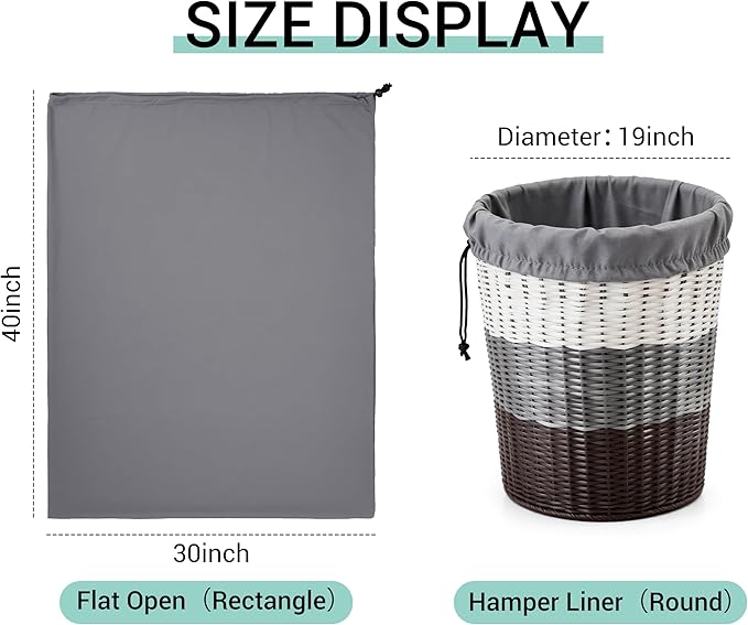 ZPECC Bulk Travel Laundry Bag,Extra Large Heavy Duty Laundry Bags 24 Pack,Washable Dirty Clothes Organizer XL for College Dorm Hotel Camping and Home Storage 30x40(Grey)