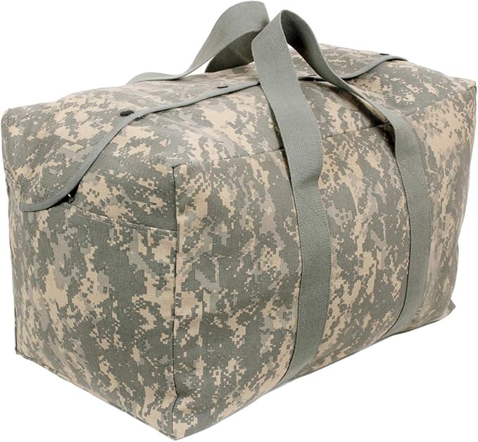 Rothco Canvas Parachute Cargo Bag – Extra Large Travel Duffle Bag with 75L Capacity