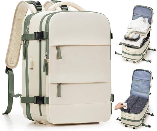 wepadre Vacuum Backpack Travel with Pump Travel Backpack with Vacuum System Expandable Vacpack Compression Backpacks for Travel Easy Vac Pack Carry on Luggage