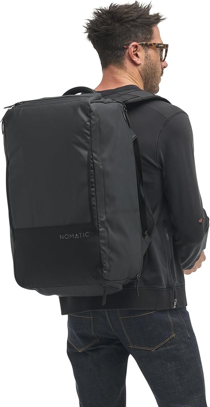 NOMATIC 40L Travel Bag- Convertible Duffel/Backpack, Carry-on Size, Everyday Use Laptop Bag, TSA Compliant