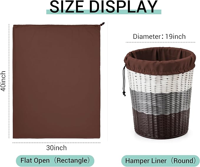 ZPECC Bulk Travel Laundry Bag,Extra Large Heavy Duty Laundry Bags 24 Pack,Washable Dirty Clothes Organizer XL for College Dorm Hotel Camping and Home Storage 30x40(Brown)