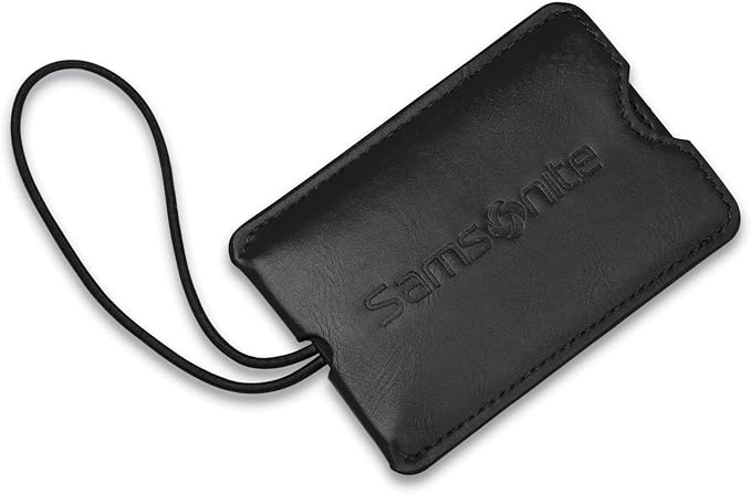 Samsonite 2-Pack Vinyl ID Tags, Black - Image 2