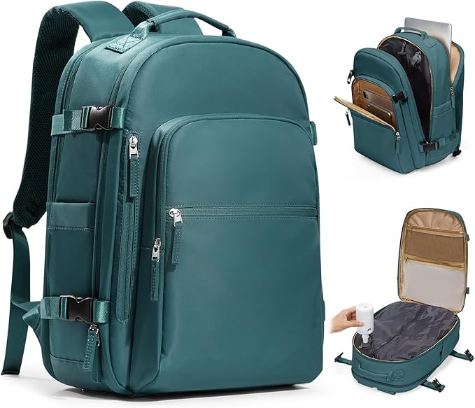 coofay Vacuum Backpack Travel with Pump Vacpack Backpack with Vacuum Seal Backpacks Traveling Backpacks Vacuum Compression Air Travel Bag Carry on Luggage