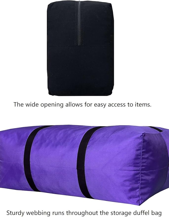 Extra Large Duffle Bag for Travel, Big Foldable Storage Bag - Red