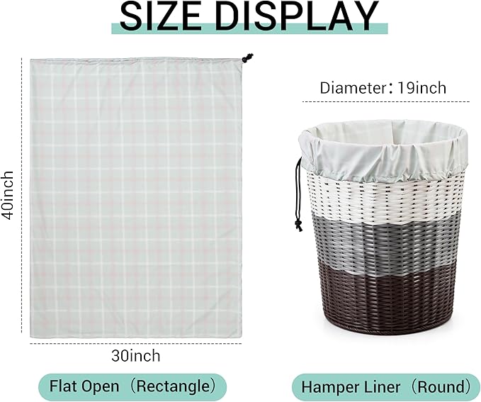 ZPECC Bulk Travel Laundry Bag,Extra Large Heavy Duty Laundry Bags 24 Pack,Washable Dirty Clothes Organizer XL for College Dorm Hotel Camping and Home Storage 30x40(Red n Green Checkered)