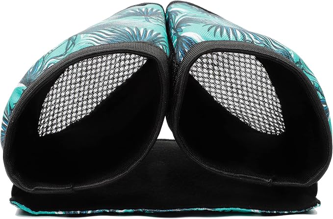 riemot Luggage Travel Cup Holder Free Hand Drink Carrier - Hold Two Coffee Mugs - Fits Roll on Suitcase Handles - Gifts for Flight Attendants Travelers Accessories Vacation Leaf - Image 7