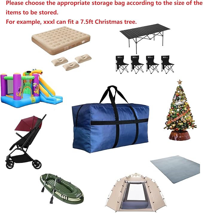Extra Large Duffle Bag for Travel, Big Foldable Storage Bag - Red
