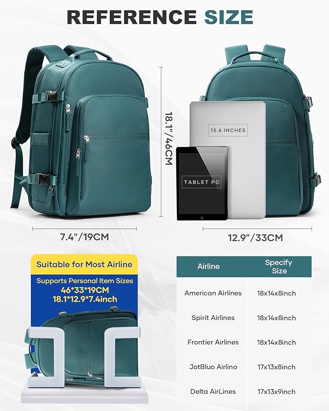 coofay Vacuum Backpack Travel with Pump Vacpack Backpack with Vacuum Seal Backpacks Traveling Backpacks Vacuum Compression Air Travel Bag Carry on Luggage