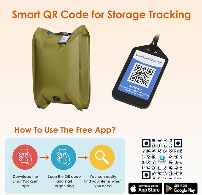 Heavy Duty Vacuum Storage Bags with Electric Pump & Hand Compression, 4 Pack Vacuum Seal Bags for Clothing, Bedding, Space Saver Bags Includes Smart QR Code for Inventory Tracking