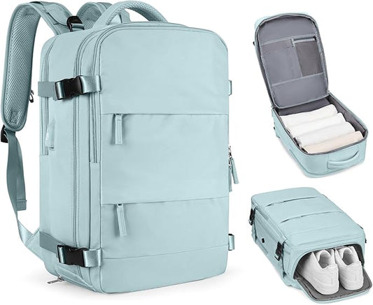 coofay Personal Item Travel Backpack For Women Men Airline Approved Carry On Backpack Flight Approved Waterproof Sports Luggage Backpack Casual Daypack Small Hiking Backpack