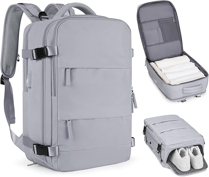 Large Personal Item Travel Backpack For Women Men Airline Approved Carry On Backpack Flight Approved Waterproof Sports Luggage Backpack Casual Daypack Small Hiking Backpack